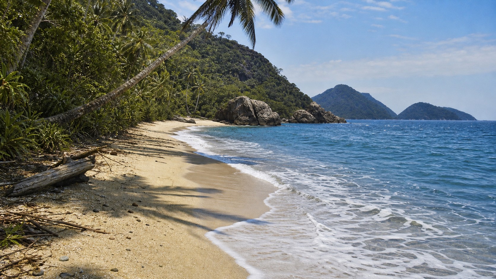 Einsamer Strand an der peruanischen Pazifikküste